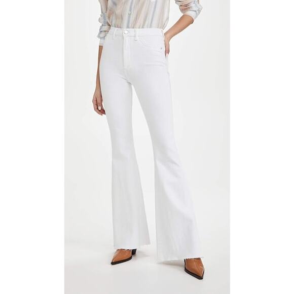 DL1961 Rachel Flare Ultra High Rise Instasculpt Jeans White Size 30 NWT